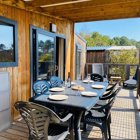 Chalet 3 Chambres Bassin Arcachon - Camping- Parc Aquatique Dağ evi Gujan-Mestras