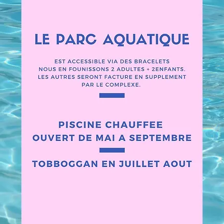 Chalet 3 Chambres Bassin Arcachon - Camping- Parc Aquatique